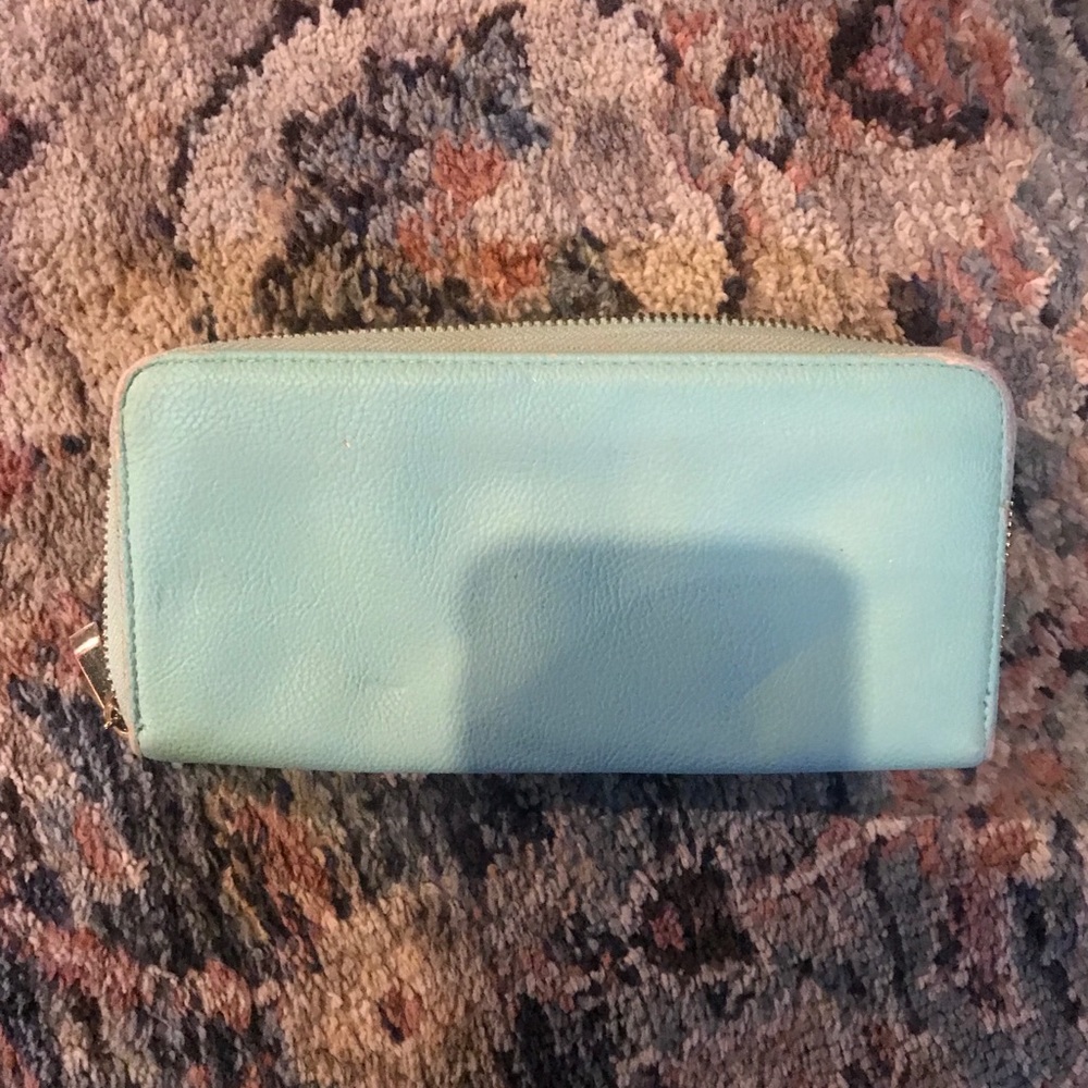 Baby blue wallet